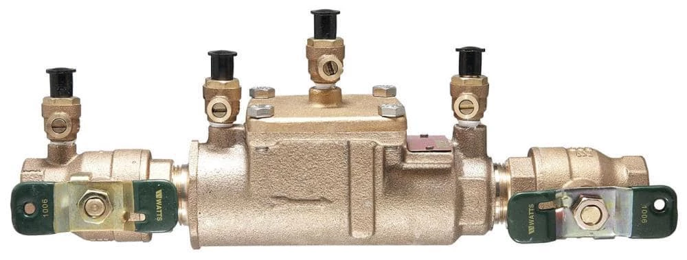 Hot Sale ⭐ Watts Series LF007 1-1/4 in. Cast Copper Silicon Alloy FNPT 175 psi Backflow Preventer 🔥 1 Hot Sale ⭐ Watts Series LF007 1-1/4 in. Cast Copper Silicon Alloy FNPT 175 psi Backflow Preventer 🔥