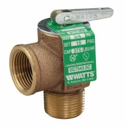 Deals ❤️ Watts Series 315-M2 3/4 in. Bronze MNPT x FNPT 15# 250 Relief Valve 🎁