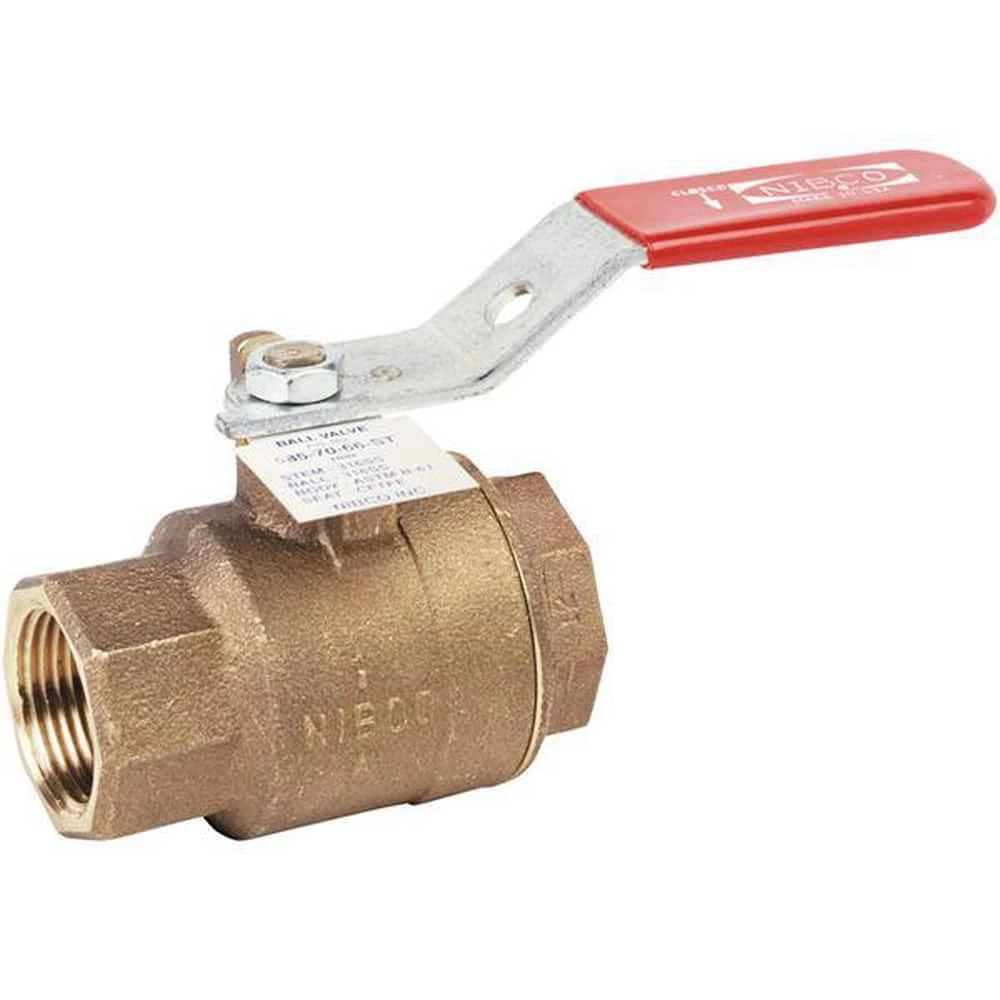 Promo ❤️ NIBCO T-585-70-66-ST 1-1/4 in. DZR Bronze Full Port NPT 600# Ball Valve 🥰 1 Promo ❤️ NIBCO T-585-70-66-ST 1-1/4 in. DZR Bronze Full Port NPT 600# Ball Valve 🥰