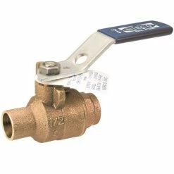 Budget 🥰 NIBCO S-585-70-66 1/2 in. DZR Bronze Full Port Solder 600# Ball Valve ✨