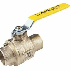 Promo 😀 Apollo Valves 77C-A Series 1-1/4 in. Bronze Full Port Solder 600# Ball Valve 💯