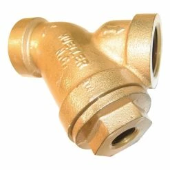 Best Pirce ⭐ Mueller Steam Specialty LF351 1/2 in. Bronze 150# Thread 20 Mesh Wye Strainer ✨