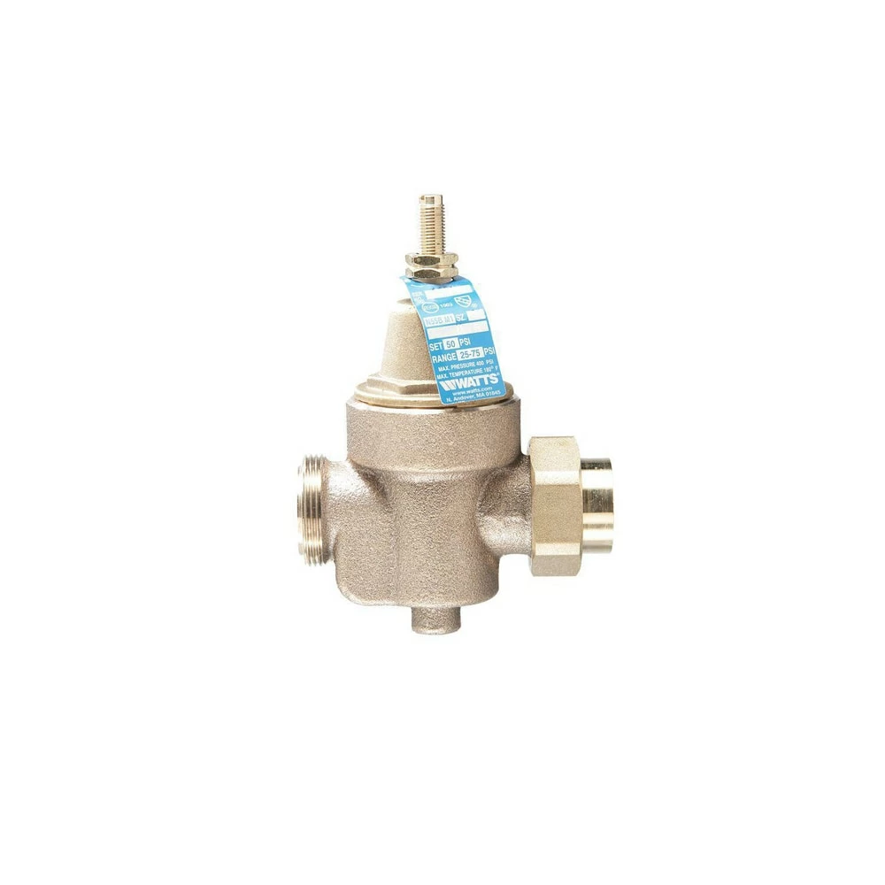 Budget ⌛ Watts Series LFN55B-M1 3/4 in. Brass Union FNPT x FNPT Pressure Reducing Valve ❤️ 1 Budget ⌛ Watts Series LFN55B-M1 3/4 in. Brass Union FNPT x FNPT Pressure Reducing Valve ❤️
